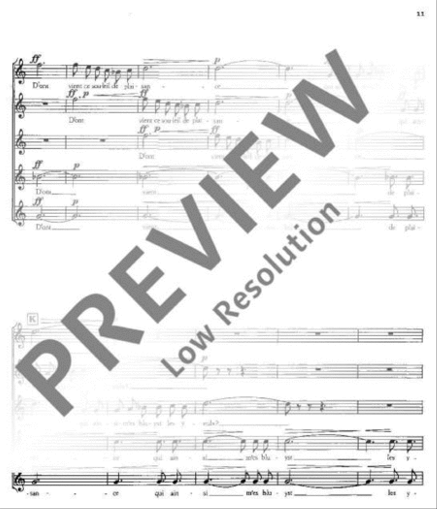 Drei französische Chöre Drei französische Chöre Mixed Choir scores gallery preview page 12