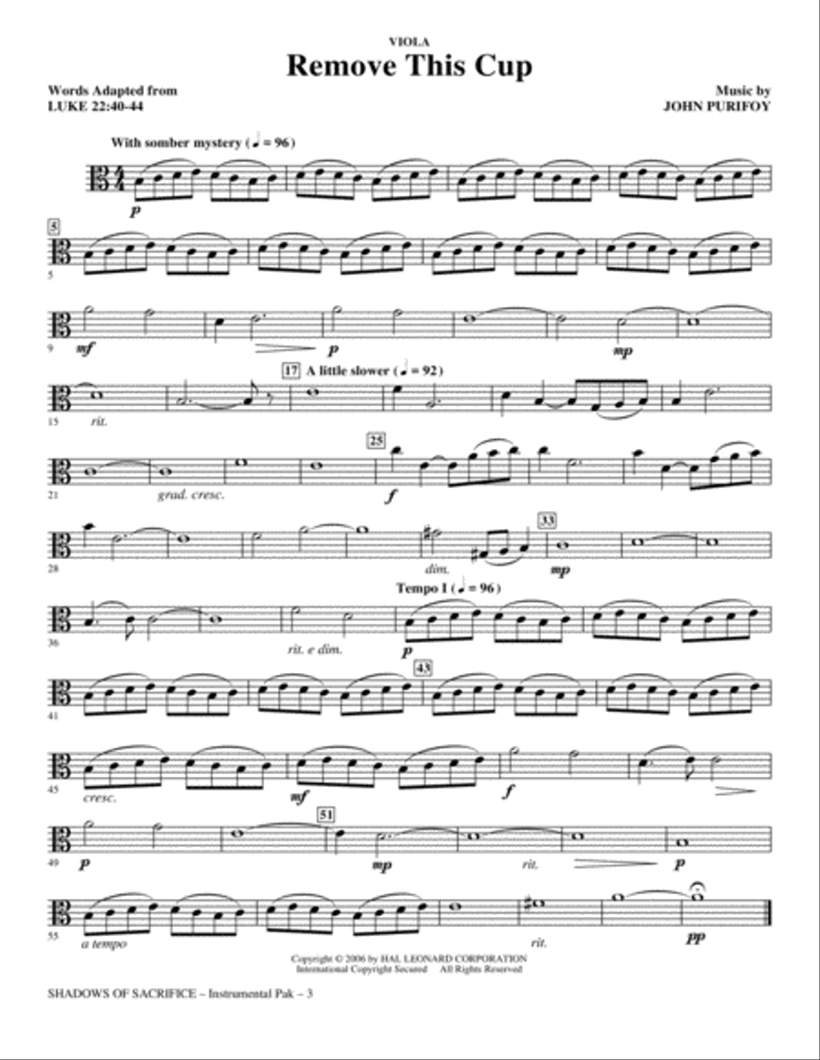 Shadows of Sacrifice - Viola Choir scores gallery preview page 3