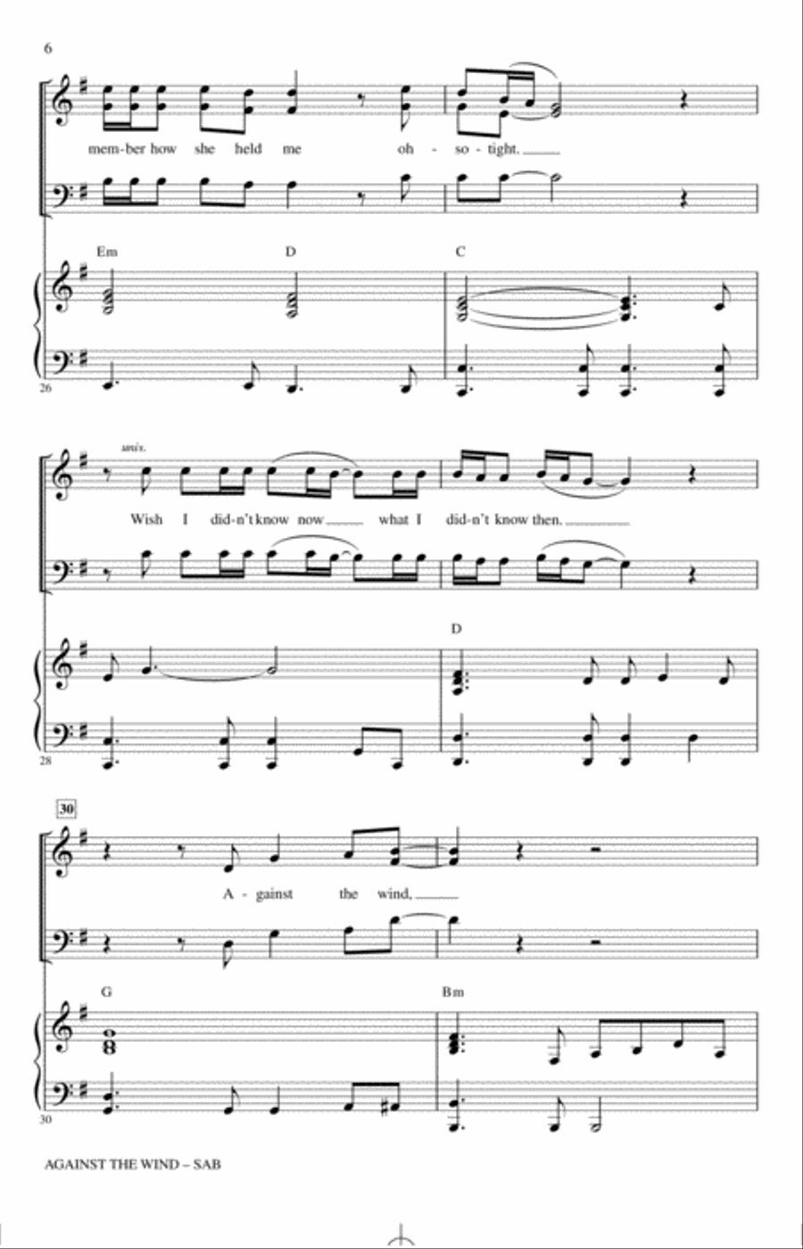 Against The Wind 3-Part scores gallery preview page 5