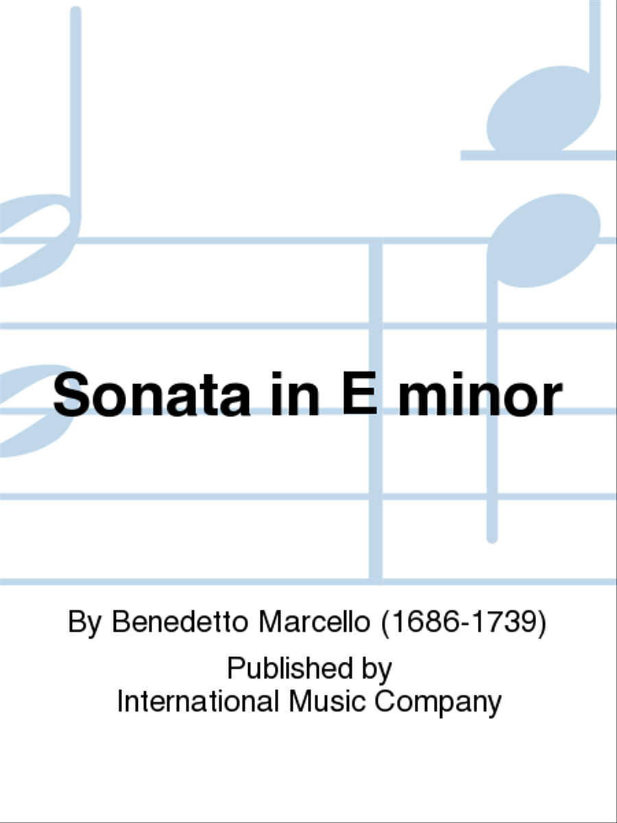 Sonata In E Minor Sonata In E Minor Piano Accompaniment scores gallery preview page 1