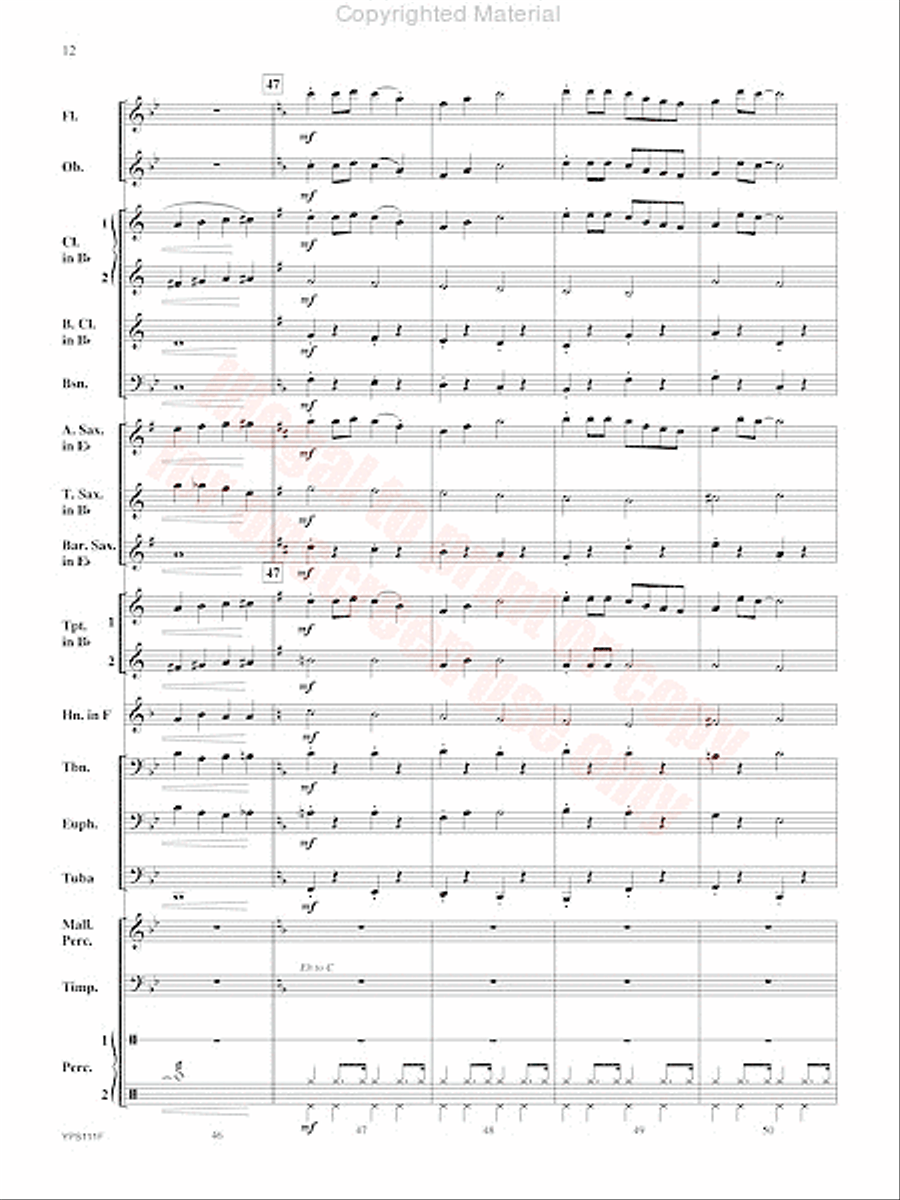 Swingin' Santa Concert Band scores gallery preview page 13