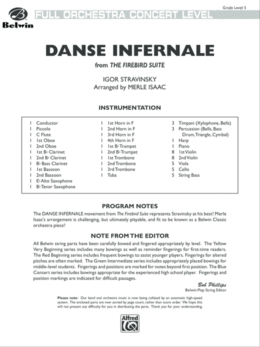 Danse Infernale Full Orchestra scores gallery preview page 2