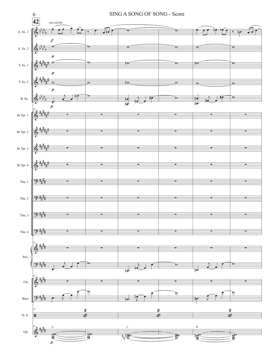 Sing A Song Of Song Jazz Ensemble scores gallery preview page 6