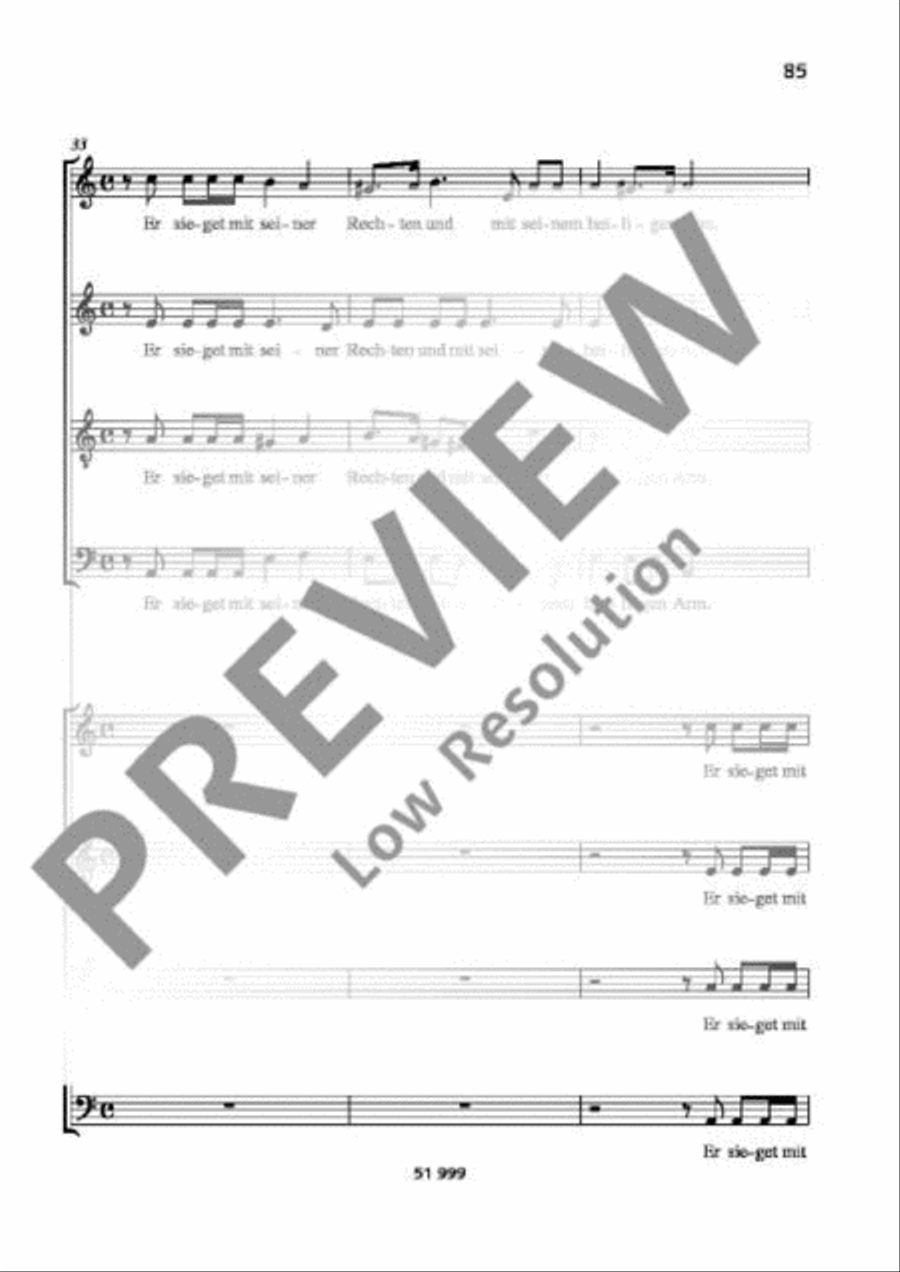 Singet dem Herrn ein neues Lied 4-Part scores gallery preview page 7