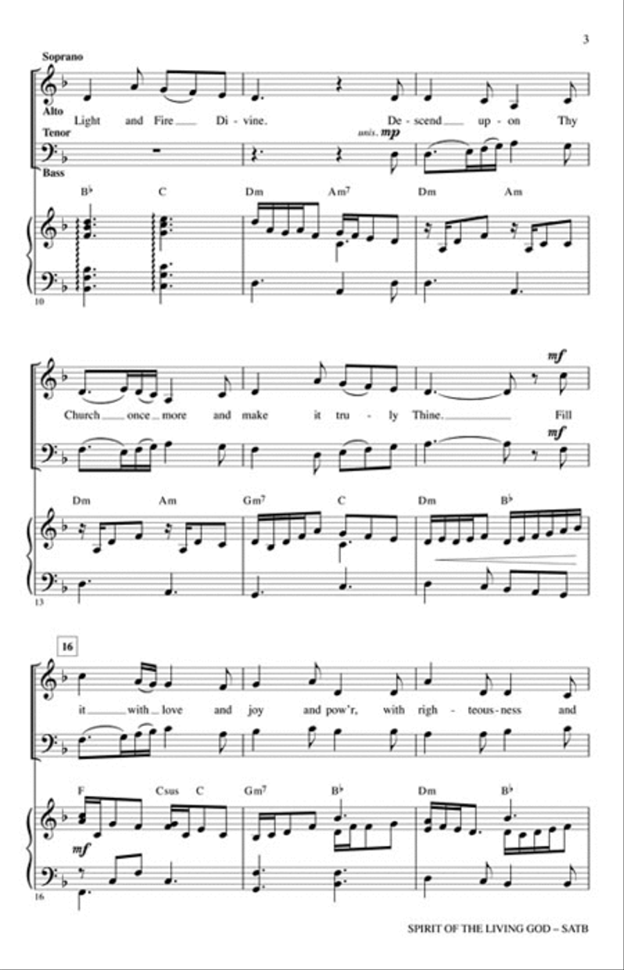 Spirit of the Living God Choir scores gallery preview page 3