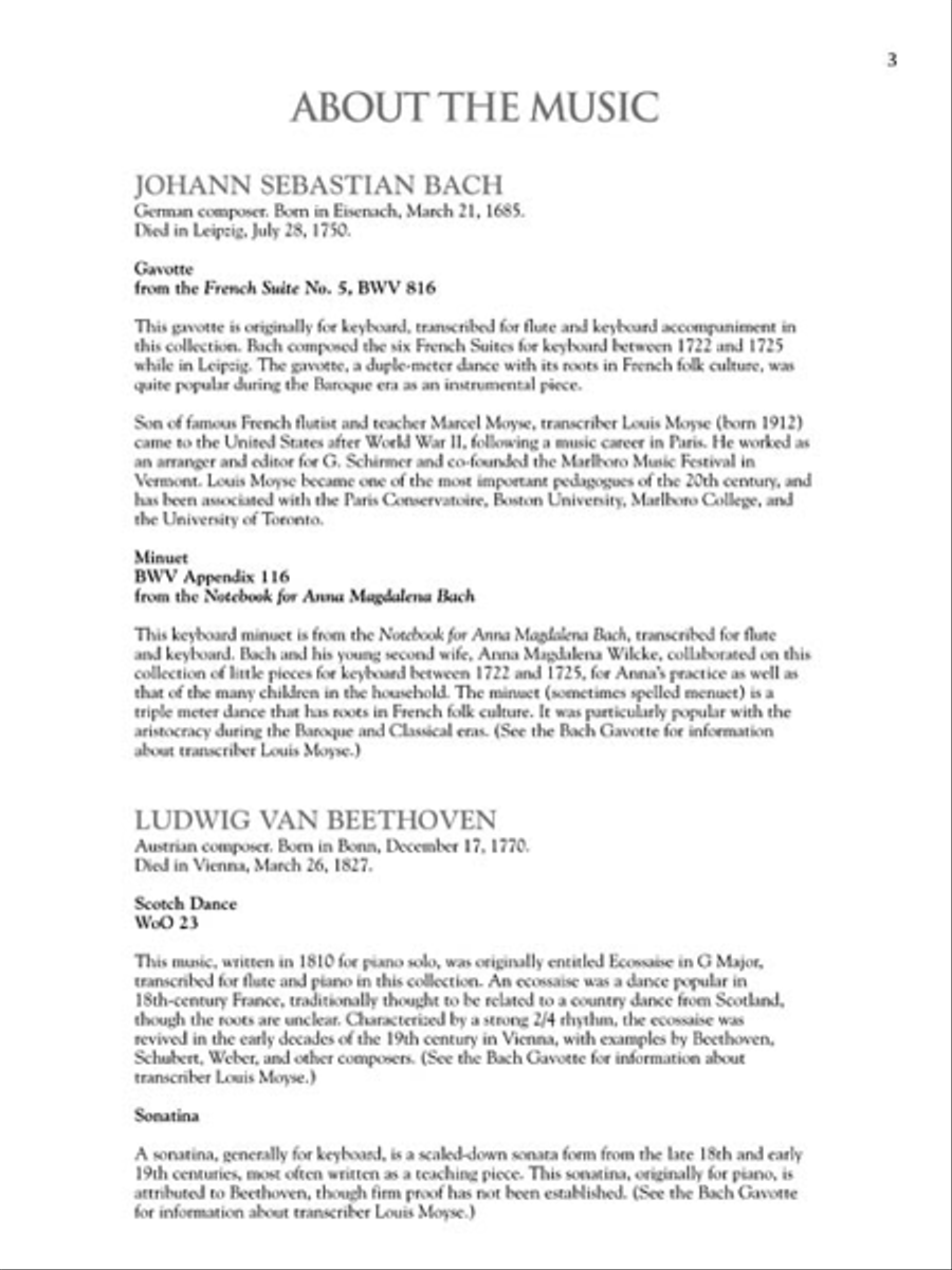 The Flute Collection – Easy to Intermediate Level Flute Solo scores gallery preview page 4