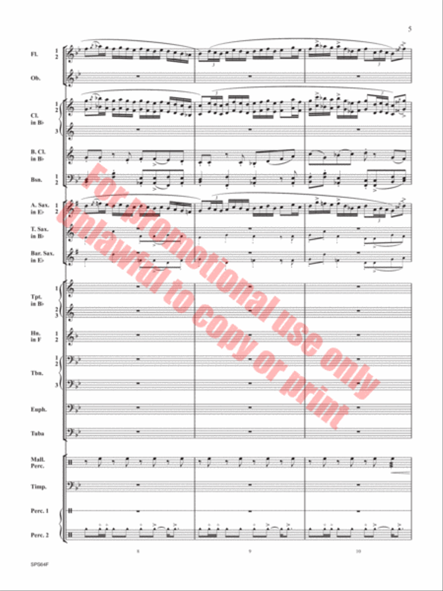 The Rusty Bucket Concert Band scores gallery preview page 6