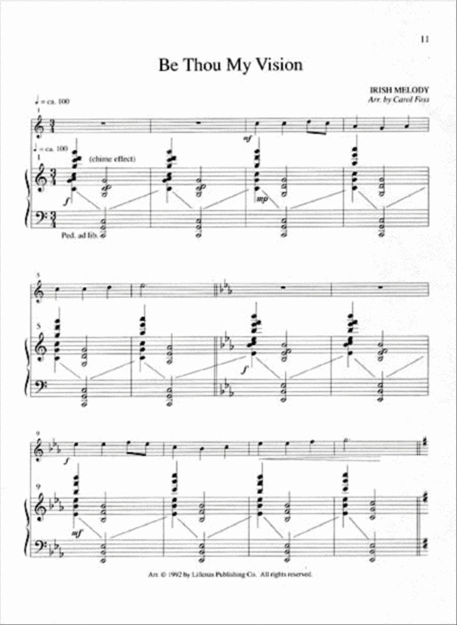 Our Song Shall Rise to Thee Flute Solo scores gallery preview page 2