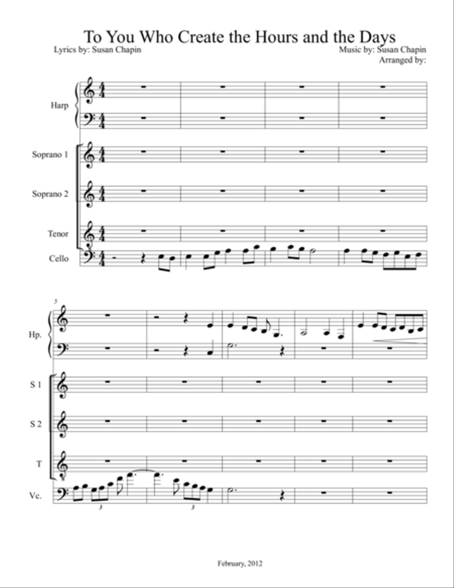 To You Who Create the Hours and the Days image number null