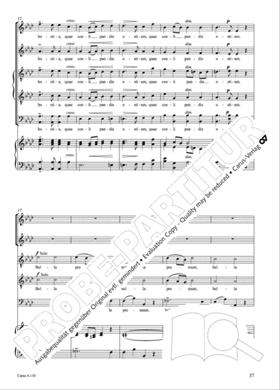 20 Latin Motets (Chants sacres latin/ 20 latein. Motetten) 4-Part scores gallery preview page 38