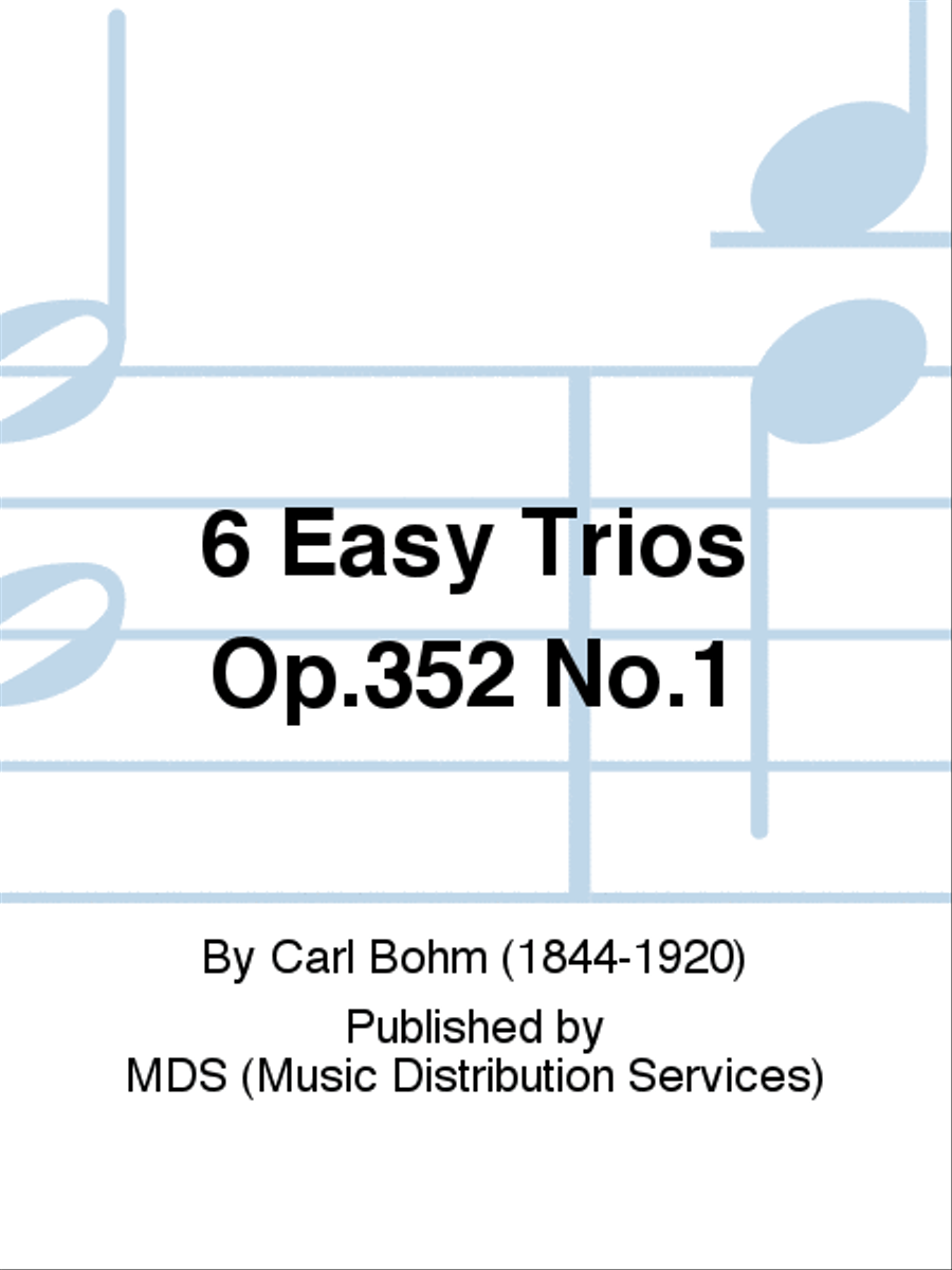 6 Easy Trios Op.352 No.1 Piano Trio scores gallery preview page 1