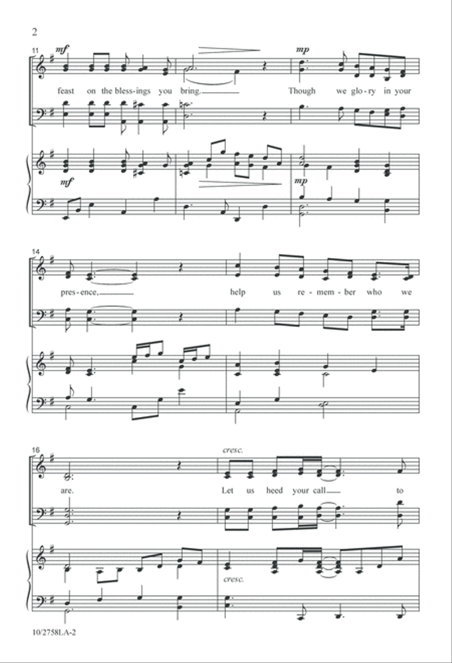 Church Without Walls 4-Part scores gallery preview page 2