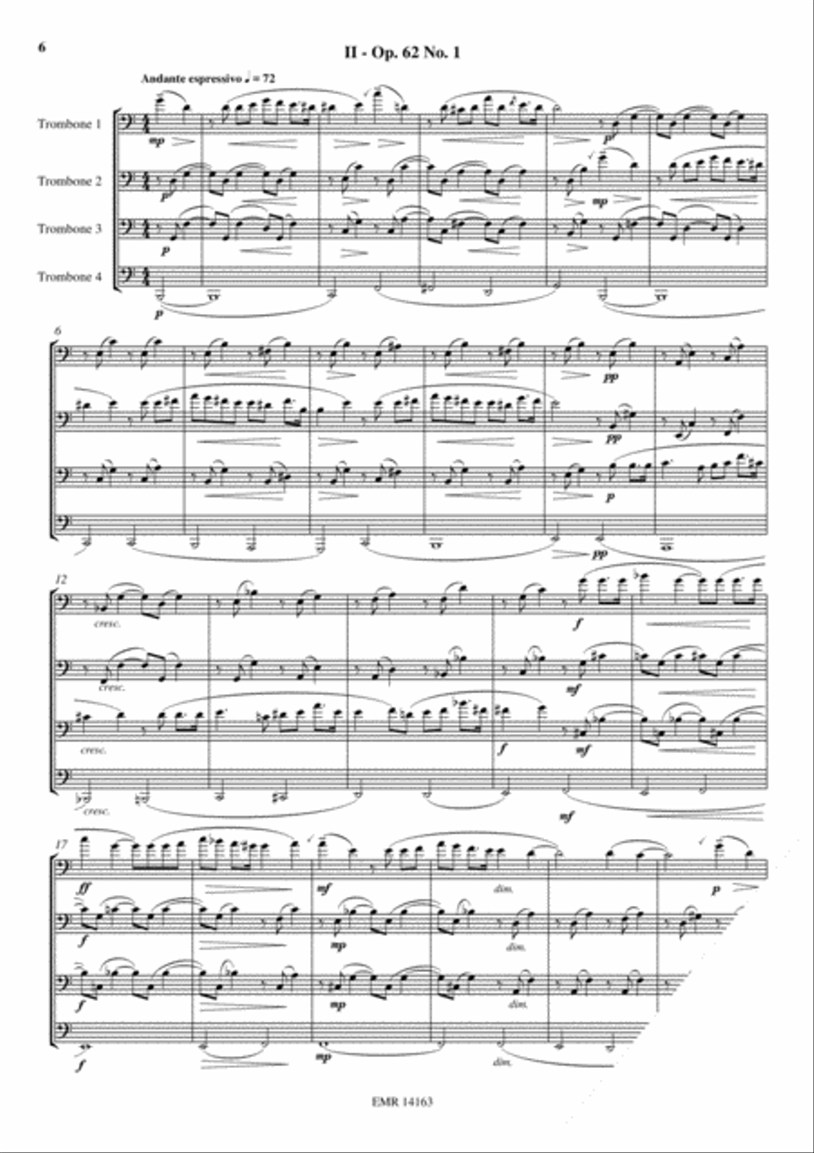 Songs Without Words Songs Without Words Trombone Quartet scores gallery preview page 5