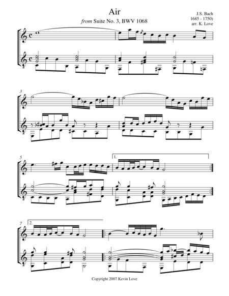 Air (Flute and Guitar) - Score and Parts image number null