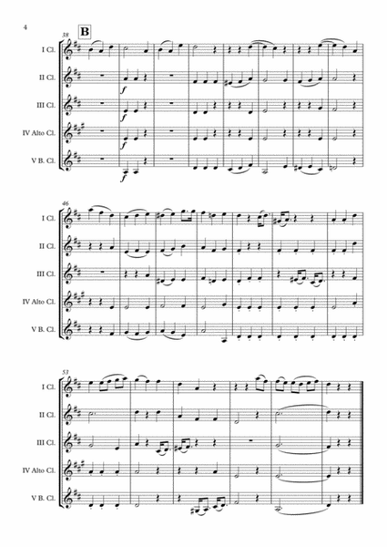 "Happy Birthday Haydn" Clarinet Choir arr. Adrian Wagner image number null