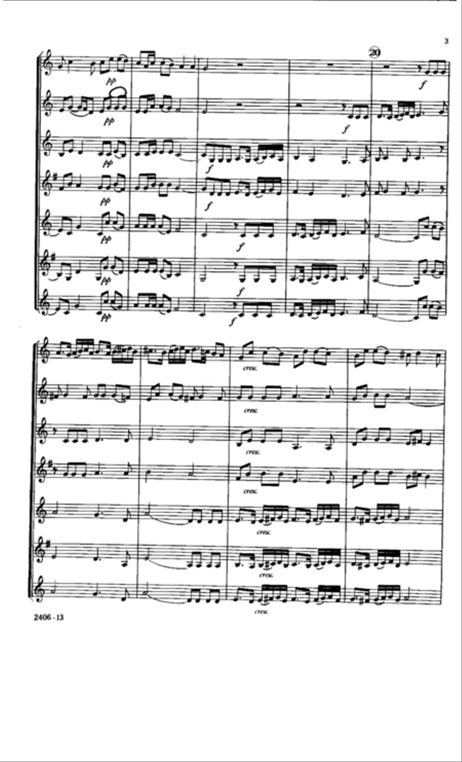 Canzona per Sonare No. 2 Clarinet Choir scores gallery preview page 4