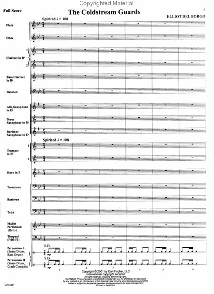 The Coldstream Guards Concert Band scores gallery preview page 2
