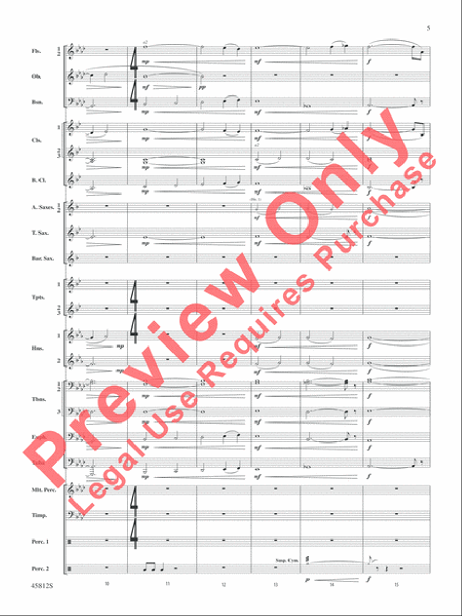 Suicide Squad Concert Band scores gallery preview page 6