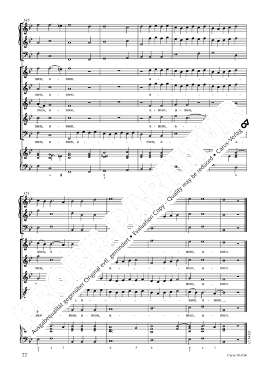 Thou Prince of peace, to thee we how (Du Friedefurst, Herr Jesu Christ) SSATB scores gallery preview page 23