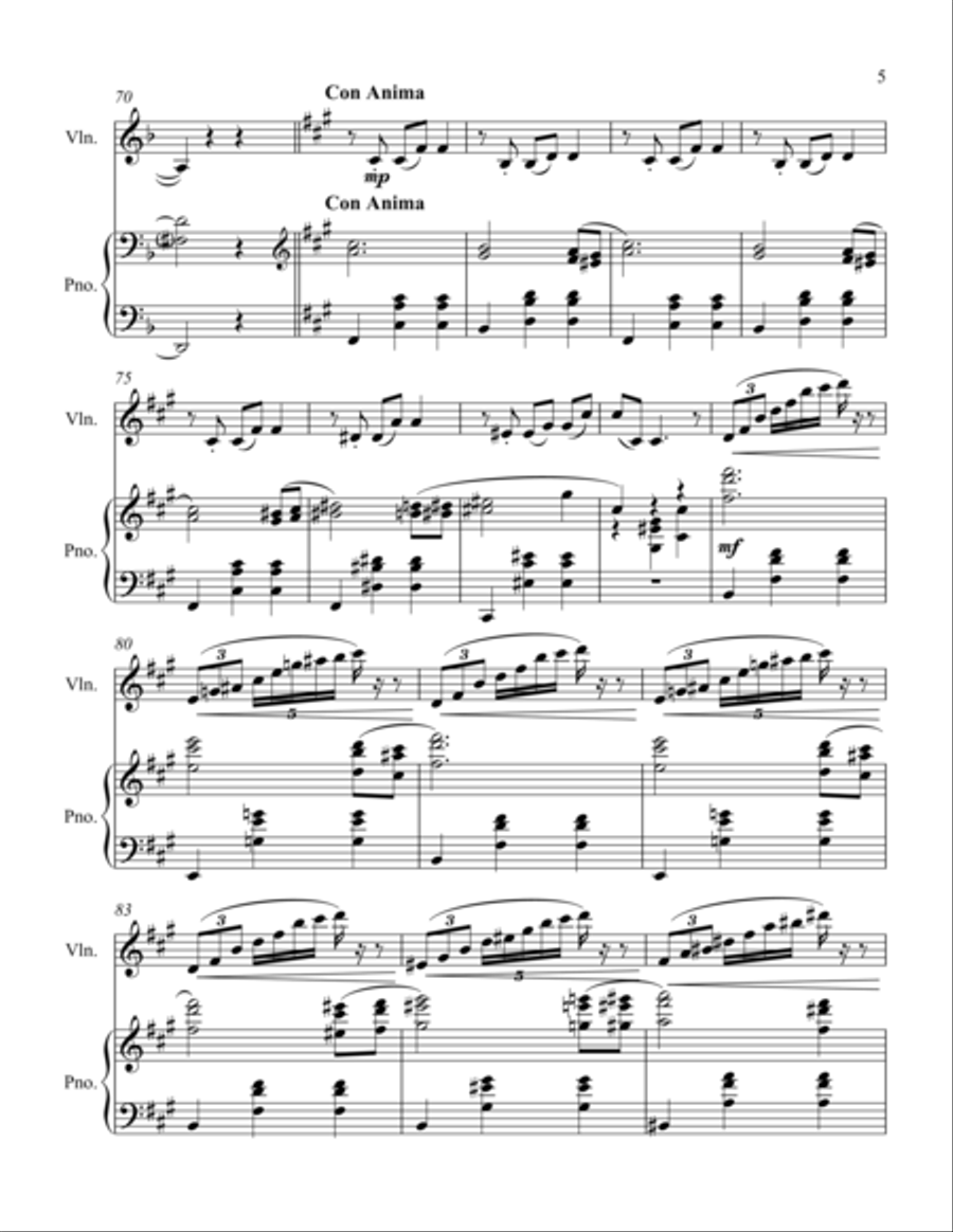 Adieu Adieu Violin Solo scores gallery preview page 5