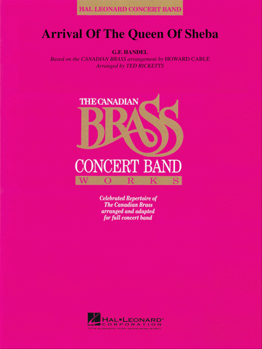 Arrival of the Queen of Sheba Concert Band scores gallery preview page 1