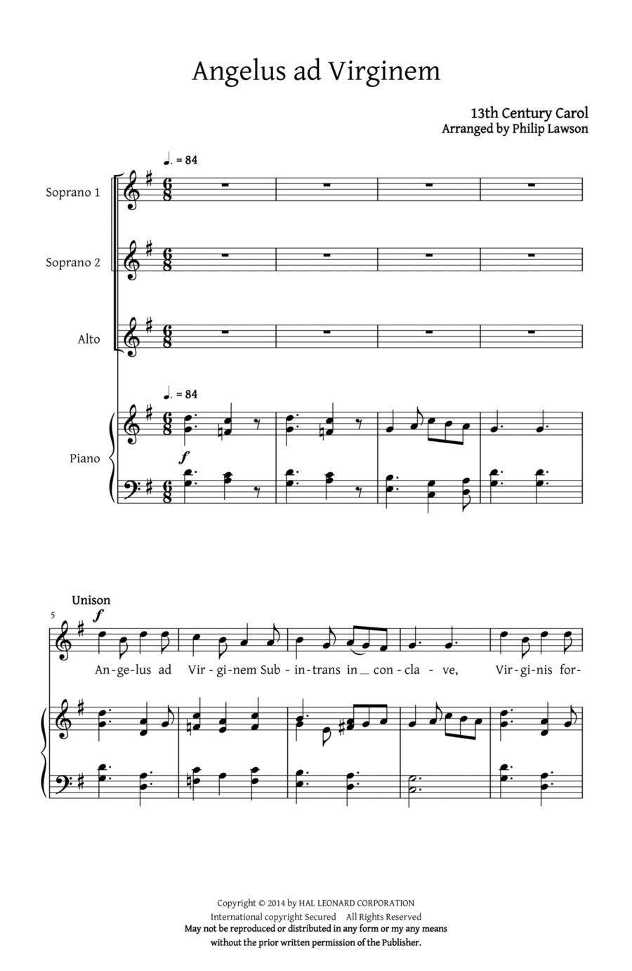 Angels and Shepherds (Collection) SSA scores gallery preview page 1