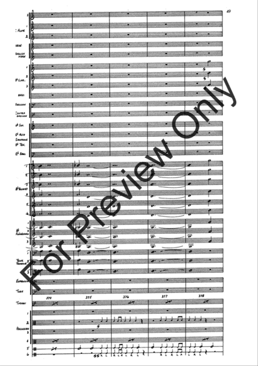 Agincourt Hymn (Score) Concert Band scores gallery preview page 73