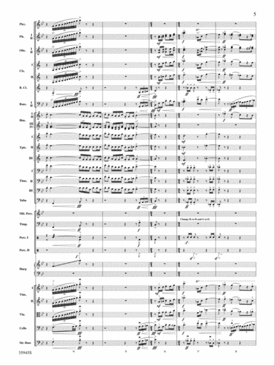 The Sea Hawk: Score The Sea Hawk: Score Full Orchestra scores gallery preview page 5