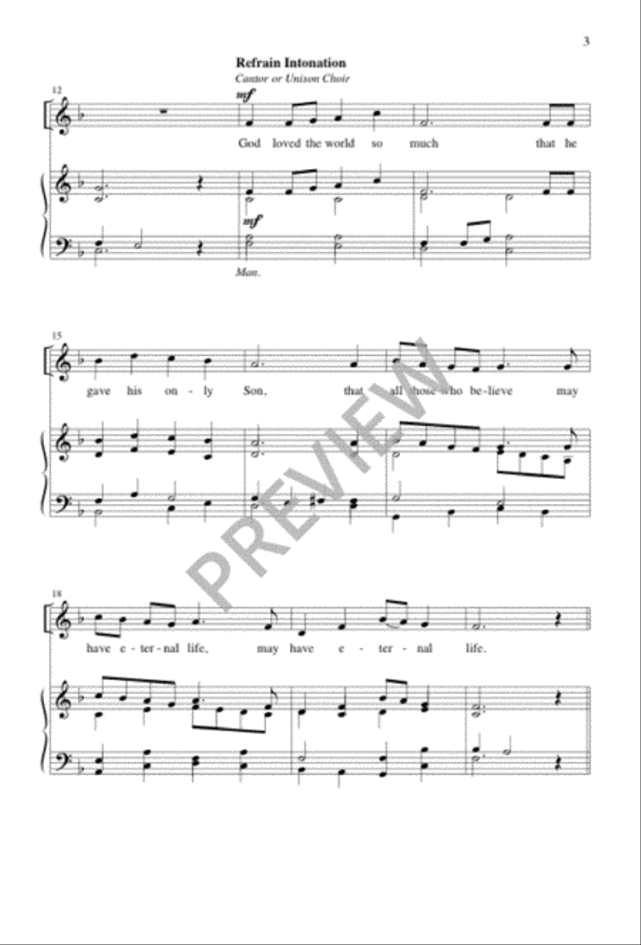 God Loved the World So Much God Loved the World So Much 4-Part scores gallery preview page 3