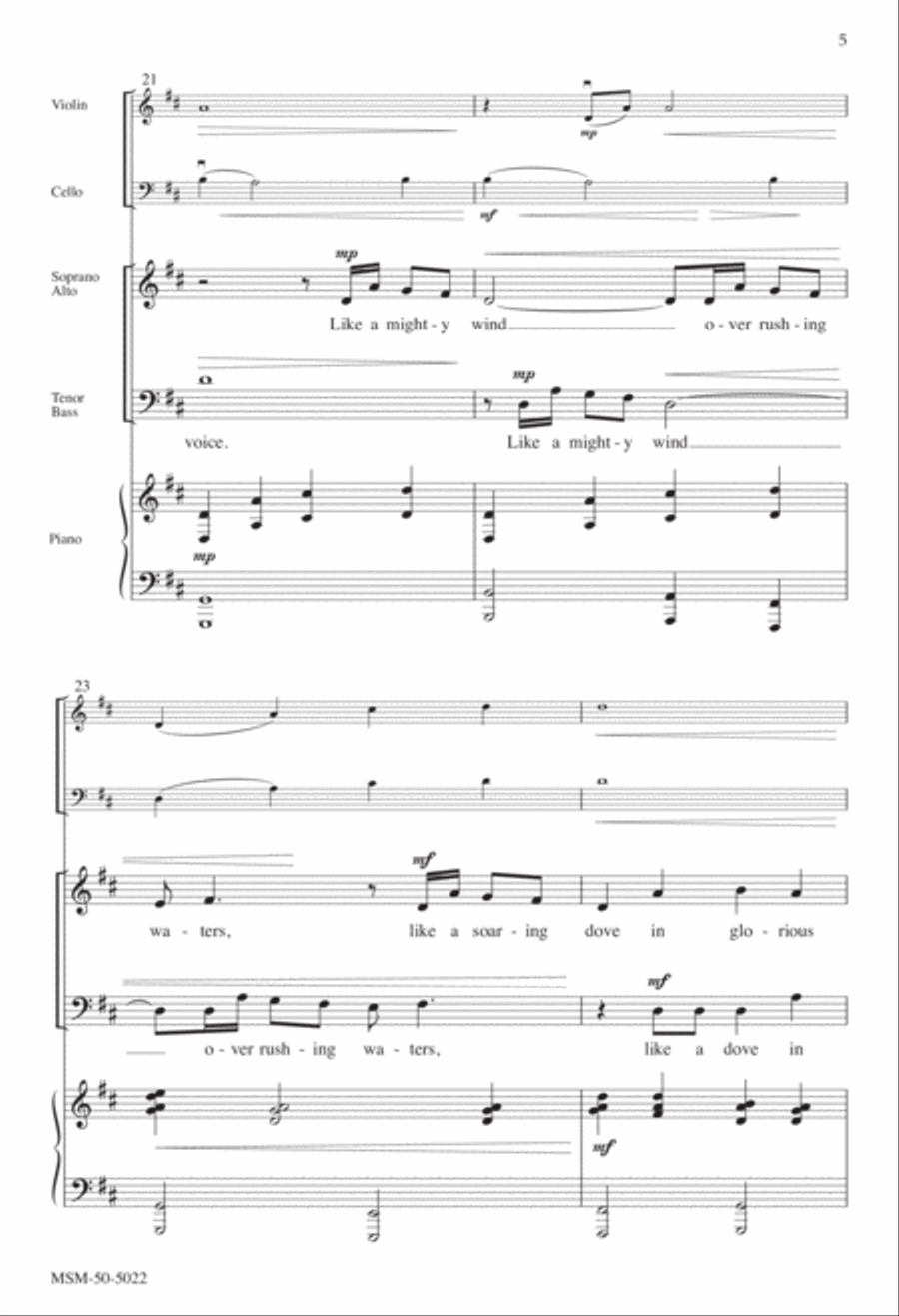 Like a Mighty Wind 4-Part scores gallery preview page 4