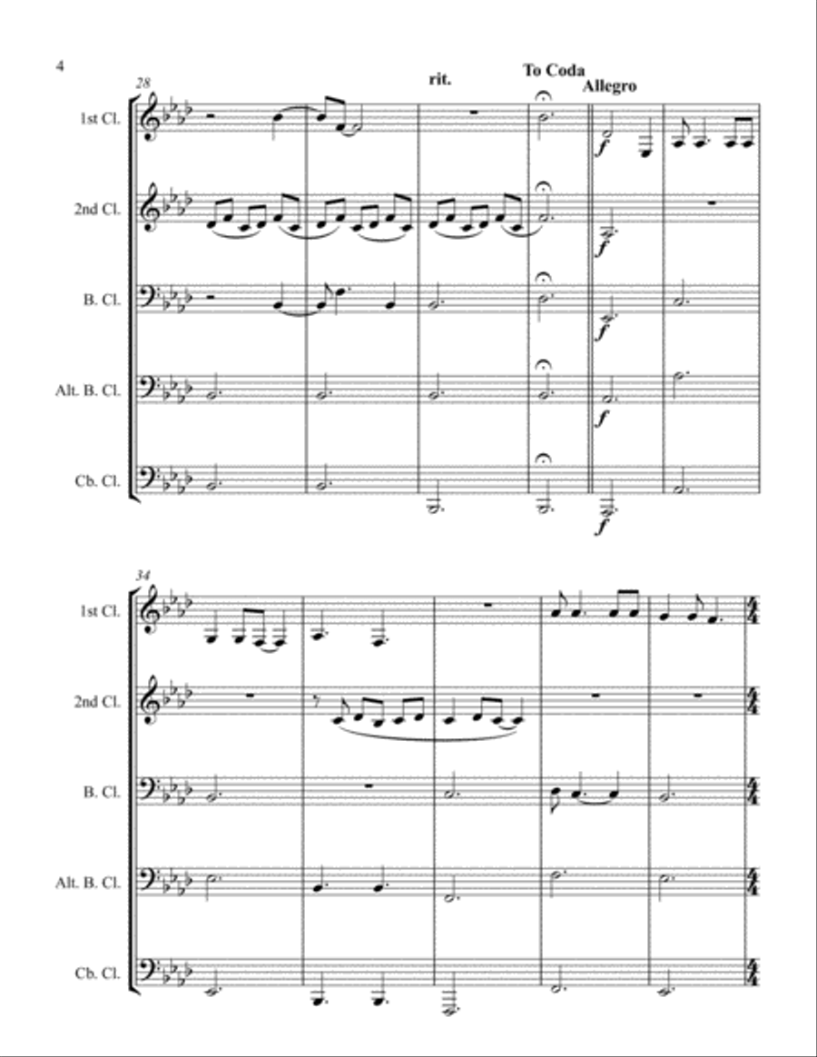 Blood Roses Blood Roses Woodwind Quartet scores gallery preview page 6