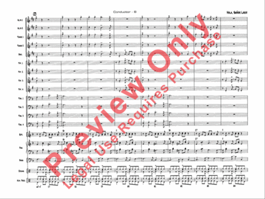 Hola, Señor Loco! Jazz Ensemble scores gallery preview page 11