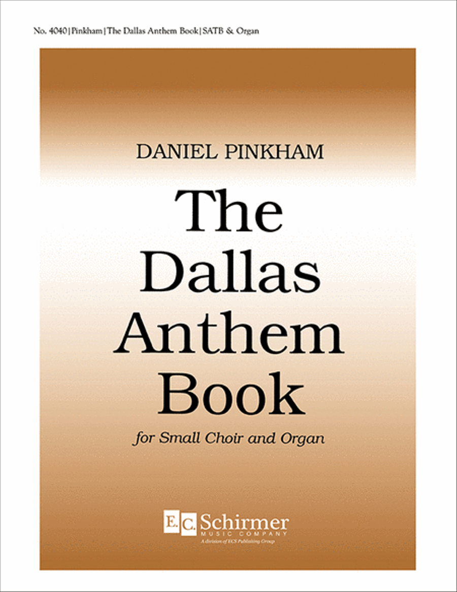 The Dallas Anthem Book Unison Choir scores gallery preview page 1