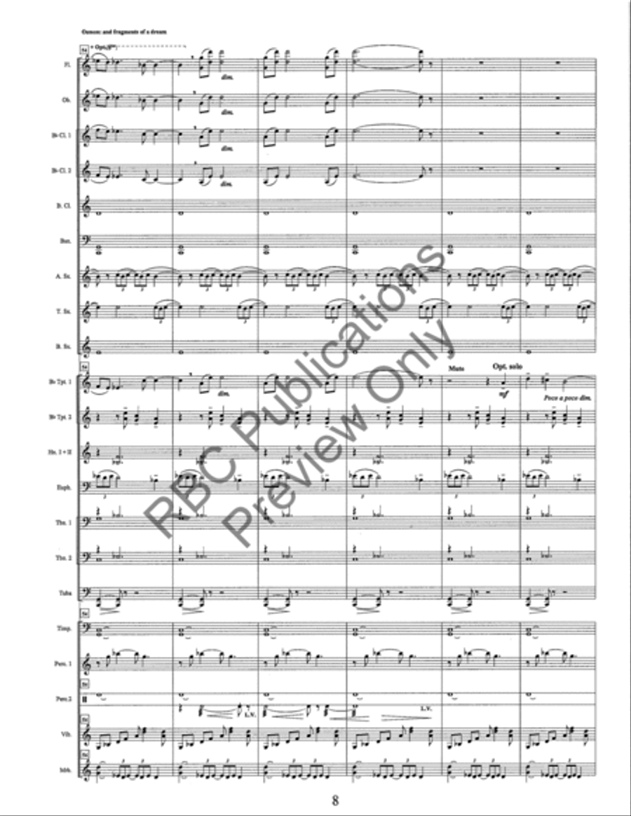 And Fragments Of A Dream And Fragments Of A Dream Concert Band scores gallery preview page 11