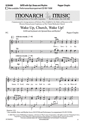 Book cover for Wake Up, Church, Wake Up!