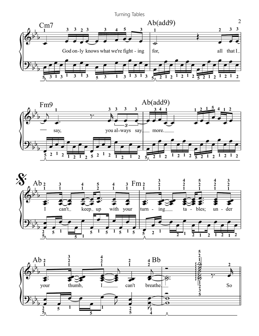 Turning Tables Alto Voice scores gallery preview page 2