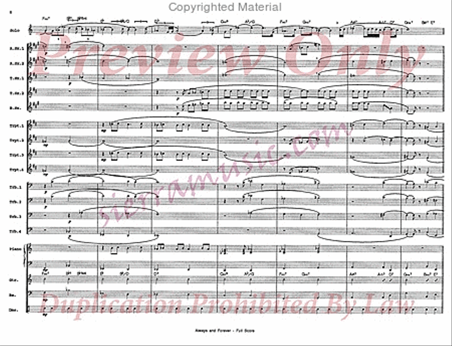 Always And Forever Big Band scores gallery preview page 7