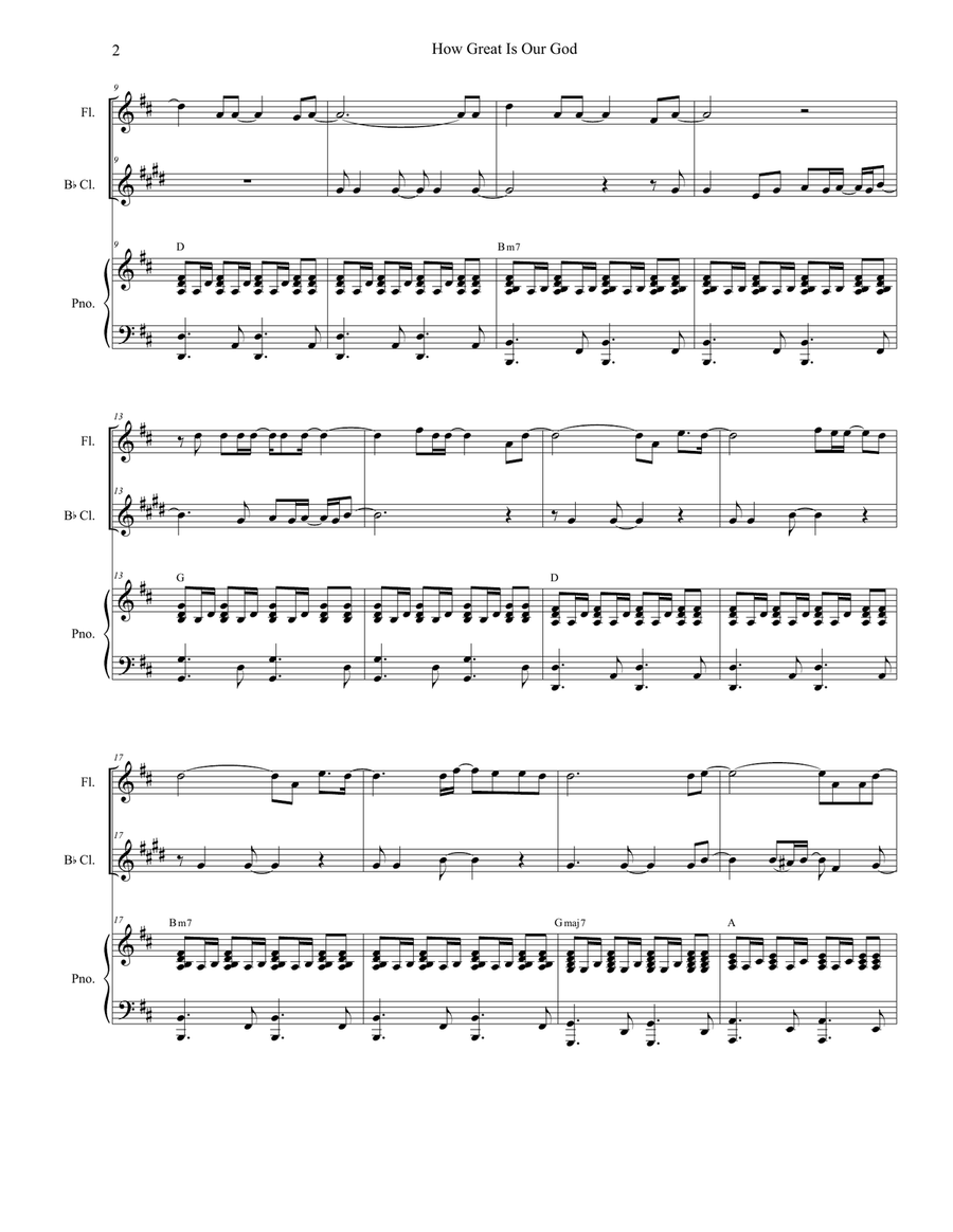 How Great Is Our God How Great Is Our God Woodwind Duet scores gallery preview page 2