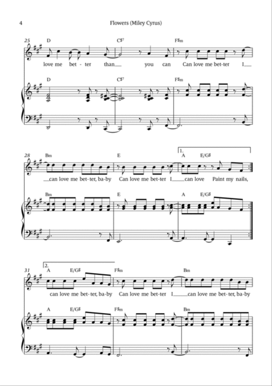 Flowers Voice scores gallery preview page 4