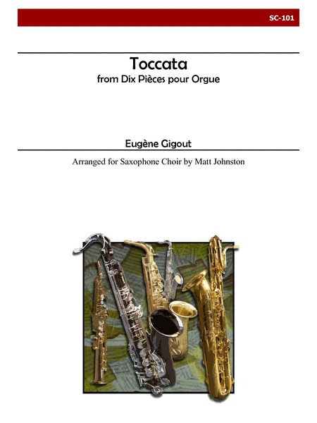 Toccata from 'Ten Pieces for Organ' for Saxophone Choir image number null