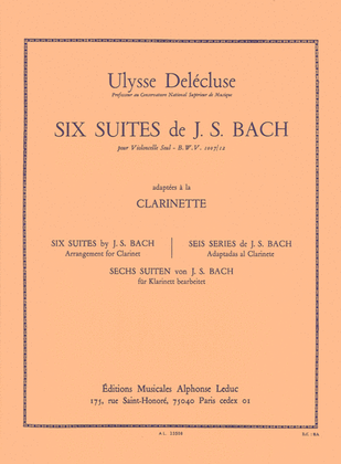 Book cover for Six Suites Bwv1007/12