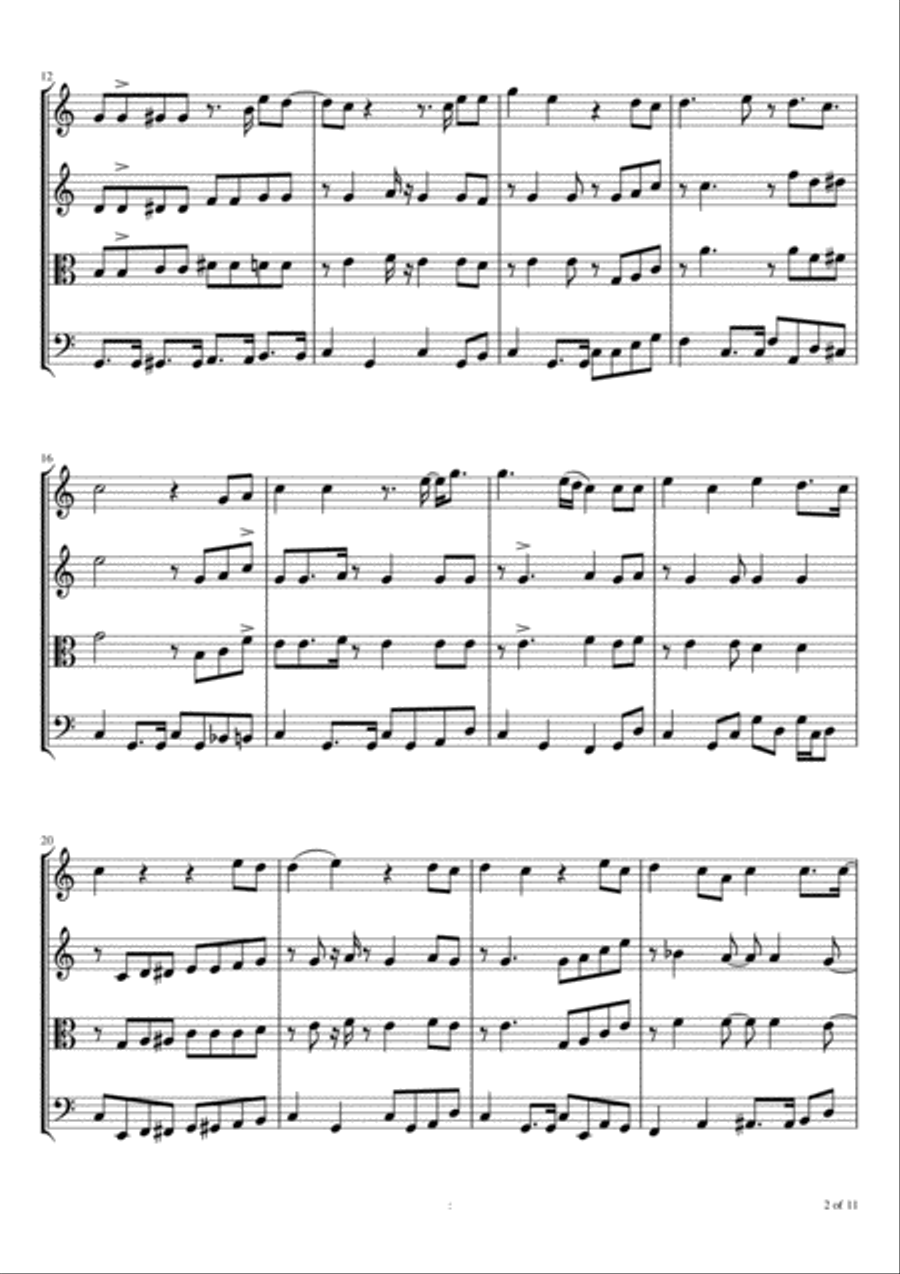 Gone At Last Gone At Last String Quartet scores gallery preview page 3