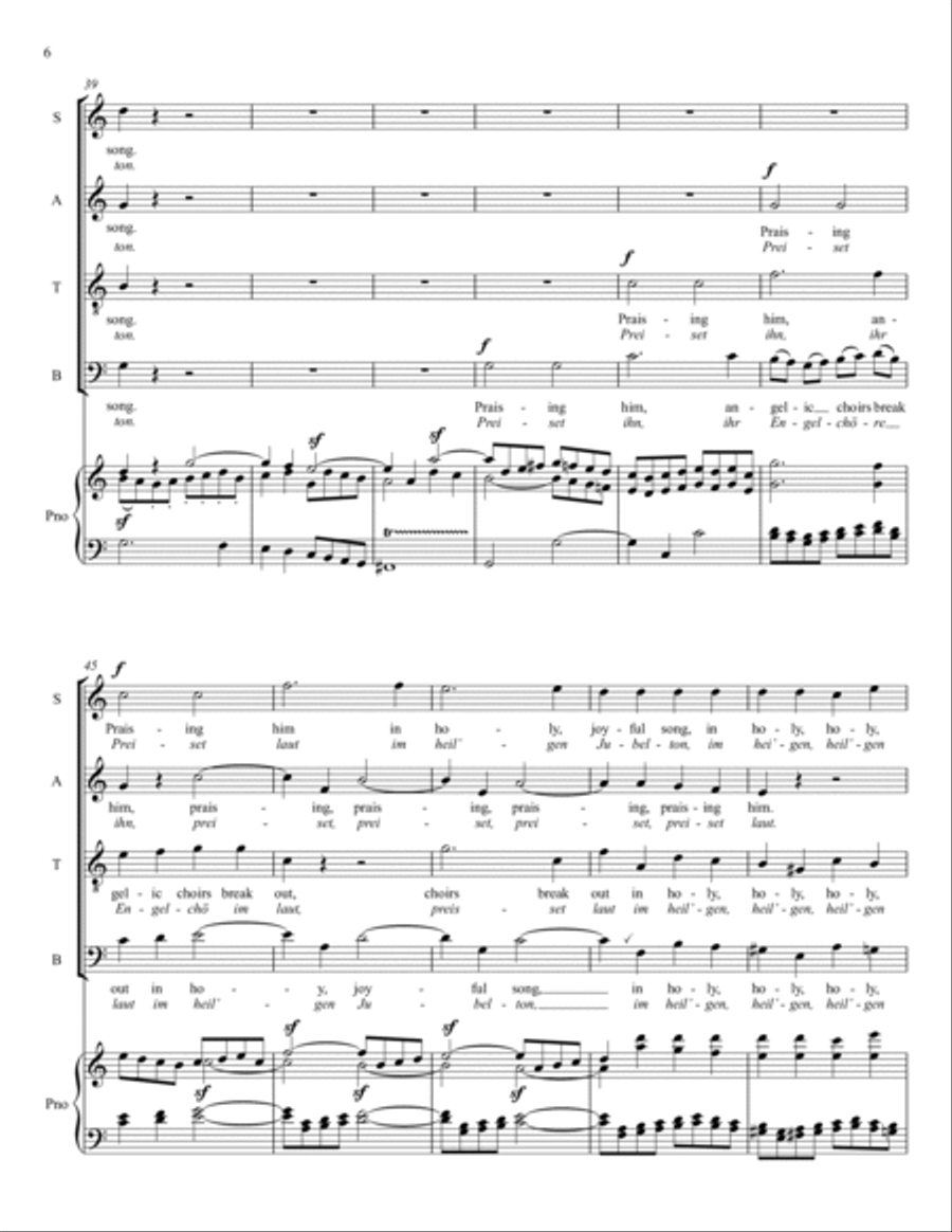 All Now Sing Out Thanks and Honor 4-Part scores gallery preview page 6