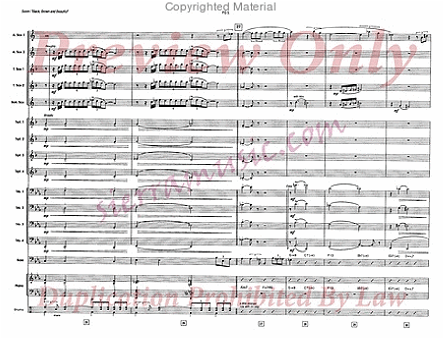Black, Brown And Beautiful Big Band scores gallery preview page 6