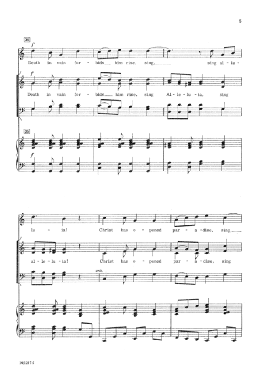 Sing Alleluia Sing Alleluia 4-Part scores gallery preview page 5