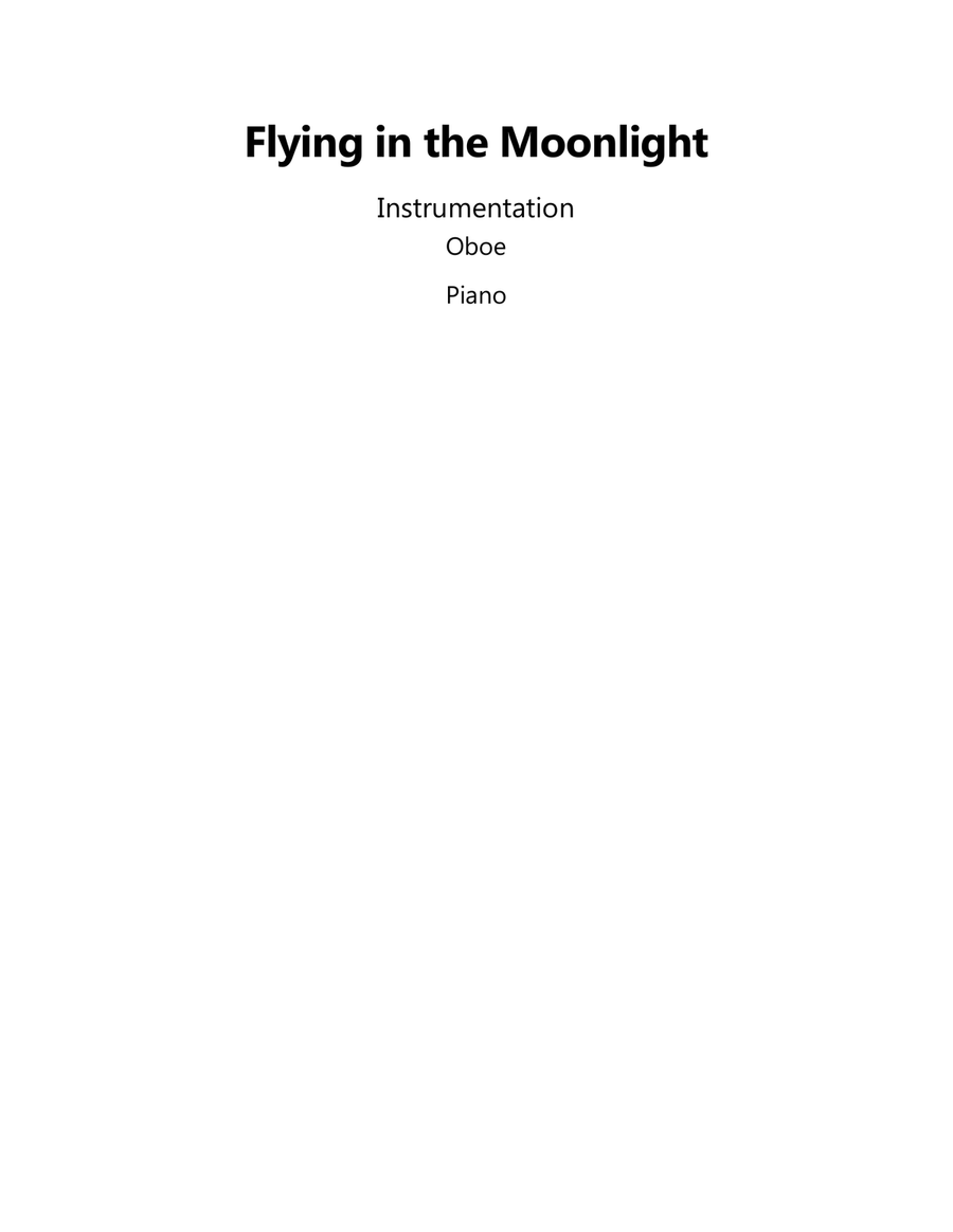 Flying in the Moonlight Piano scores gallery preview page 1