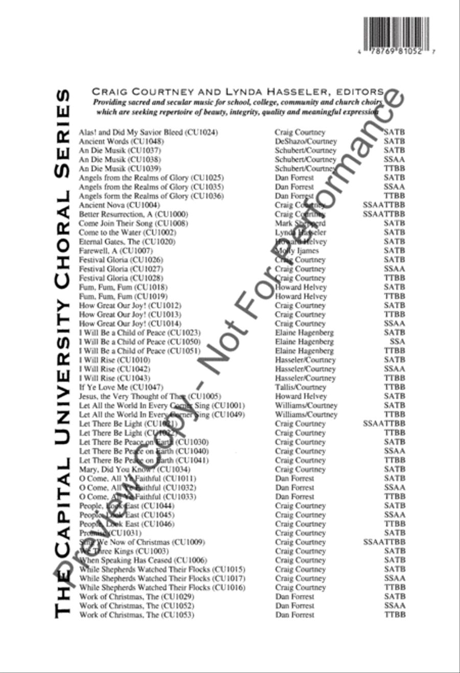 The Work of Christmas - SSAA SSAA scores gallery preview page 9