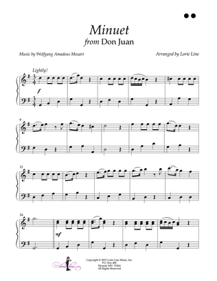 Book cover for Minuet from Don Juan