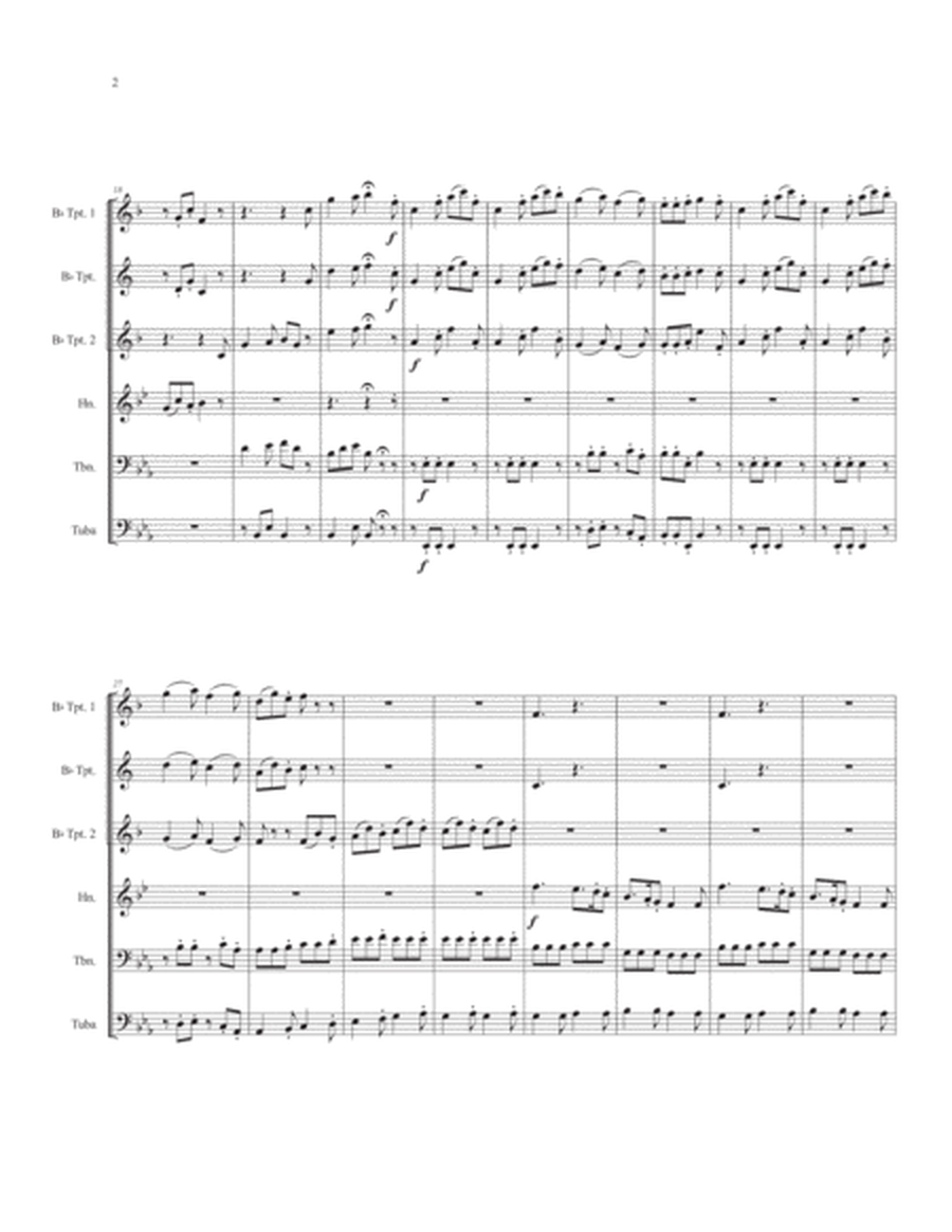 Violin Concerto Rondo for Brass Quintet image number null