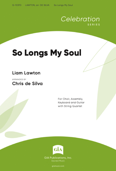 So Longs My Soul - Guitar edition by Liam Lawton Guitar - Sheet Music